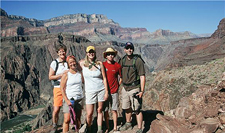 USA-Arizona-Grand Canyon Rim-to-Rim Hiker